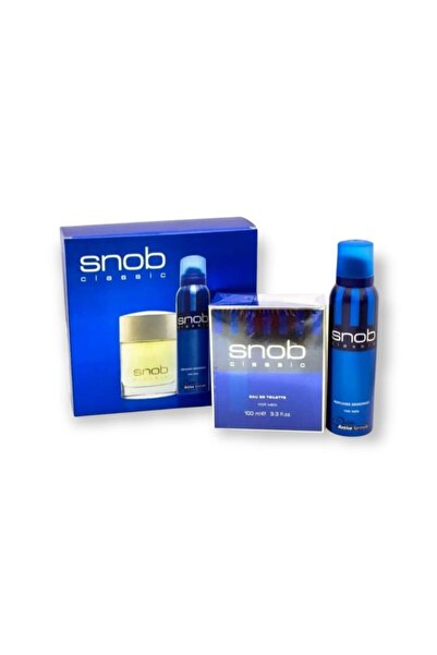 Snob Orıjınal Snop Classic Edt Erkek Parfümü 100 Ml + Snop Deodorant 150 Ml