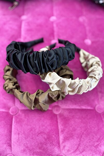 Shopiolog Σετ κορώνα μαζεμένο σατέν 3 τεμαχίων