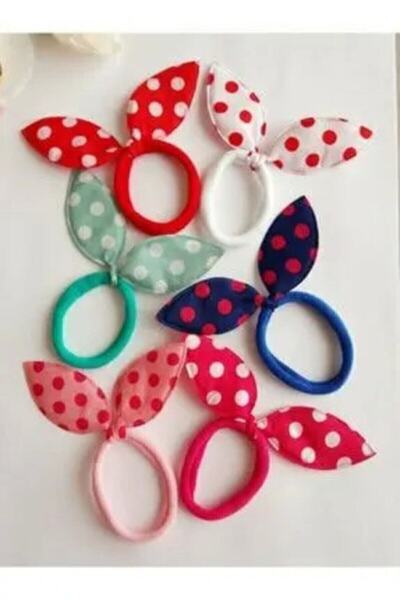 Shopiolog Παιδική λαστιχένια πόρπη αυτιού κουνελιού 6 τεμαχίων