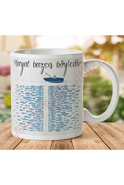 ART HEDİYE الحياة أحيانًا مثل هذه الكوب المطبوع على الجانبين