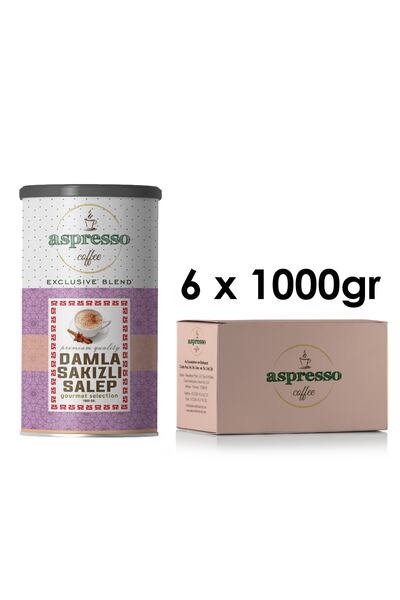 Aspresso Damla Sakızlı Salep 1000 Gr. X 6 Adet