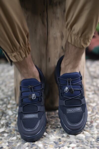 Riccon Pánské tmavě modré tenisky00122023