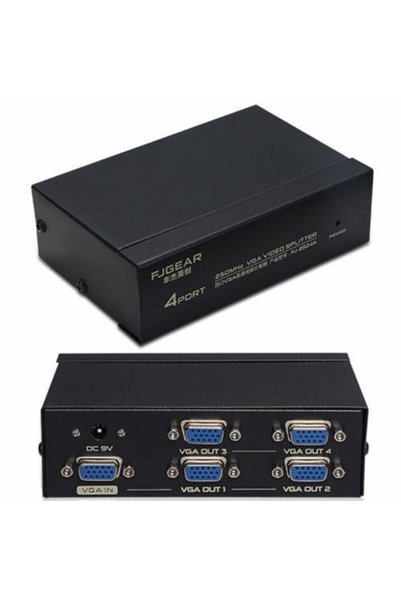 Powermaster Pm-6228 4 Port 250 Mhz Monitör Çoklayıcı Vga Splıtter Dağıtıcı