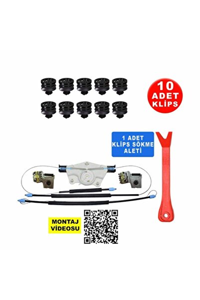 Star Klips Vw Golf 4 Bora 1998-2005 1j4837461 Plastik Ayaklı Sol Cam Kriko Ta...