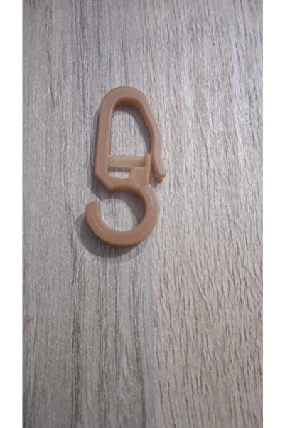 3b üçbey Clip pentru perdea rustică (40 bucăți) Clip rustică Clip de culoare lemn de tijol