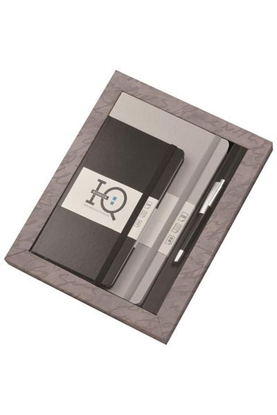 Gıpta مجموعة IQ 19x26 و13x21 دفتر ملاحظات كريمي مخطط + قلم لمس