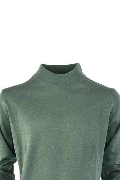 Oppland Pulover țesut din lână cu mânecă lungă pentru bărbați, pe jumătate, model clasic, cu croiala confortabilă, cu model complet