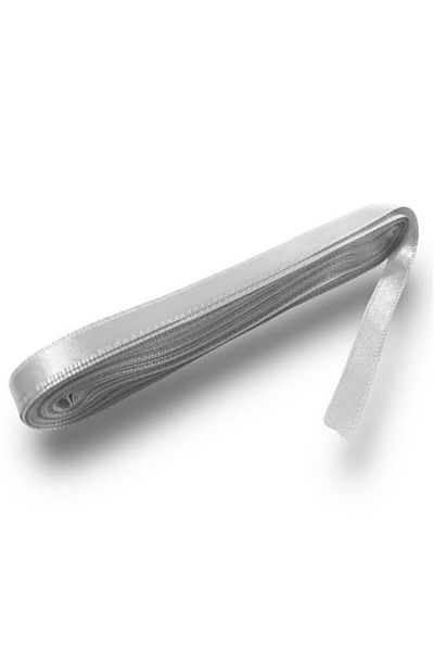 Evsay Satin Ribbon 1 cm Gray 10 Meters