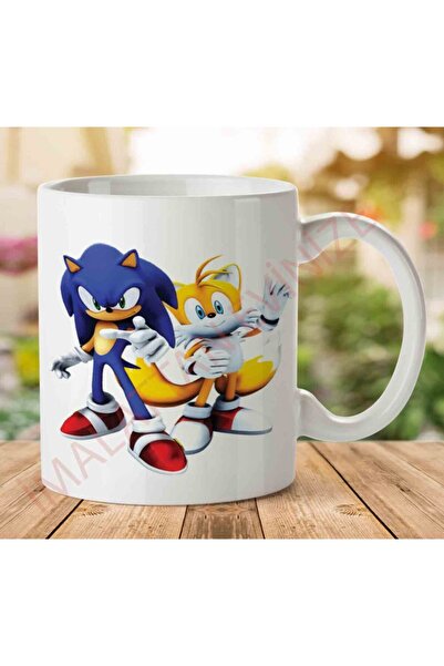 ART HEDİYE كوب مطبوع عليه شخصية سونيك على الجانبين