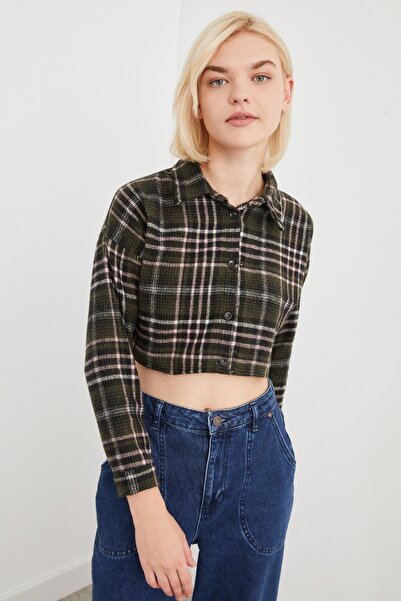 Cockatoo Γυναικείο μαύρο καρό πουκάμισο με σχέδιο