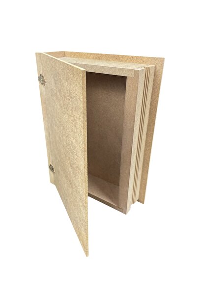 Dumbo Butik Ahşap Boyanabilir Ham Mdf Kitap Kutu