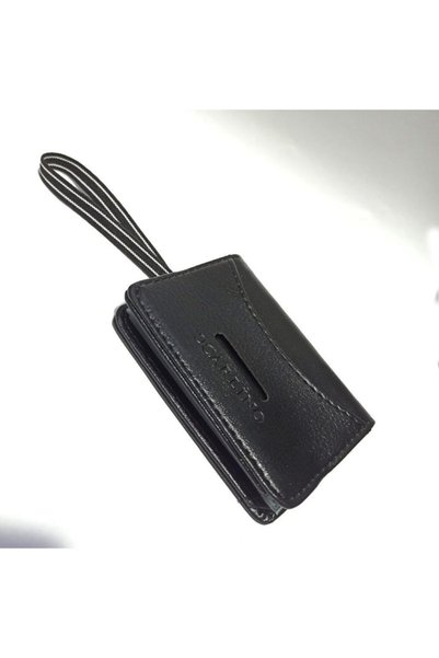 abnturk Suni Deri Dik Oval Lastikli 20 Kartlık Kredi Kartı Cüzdanı 10 cm x 8 cm