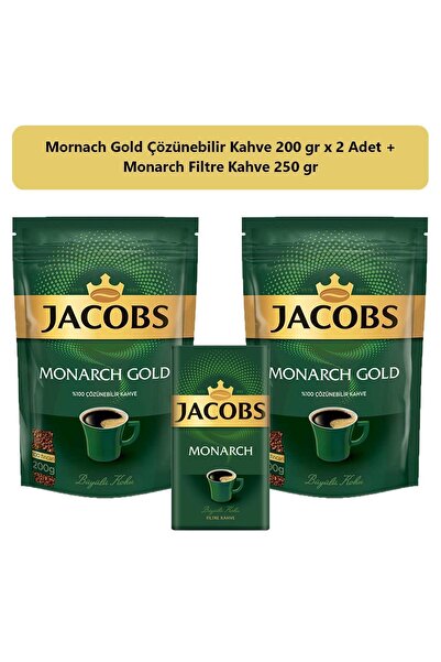 Jacobs Monarch Gold Kahve 400 Gr + Monarch Filtre Kahve 250 Gr