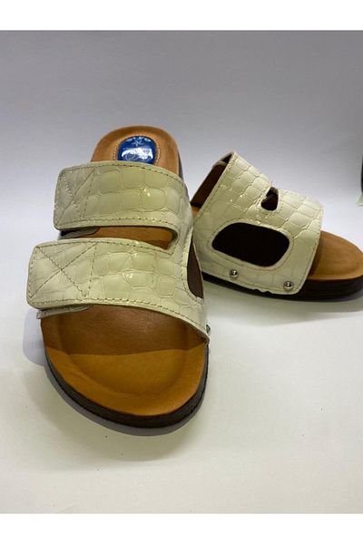 Siyo Comfort Memory Foam Sole Genuine Leather Hallux Valgus Bone Protrusion and Heel Spur Slippers