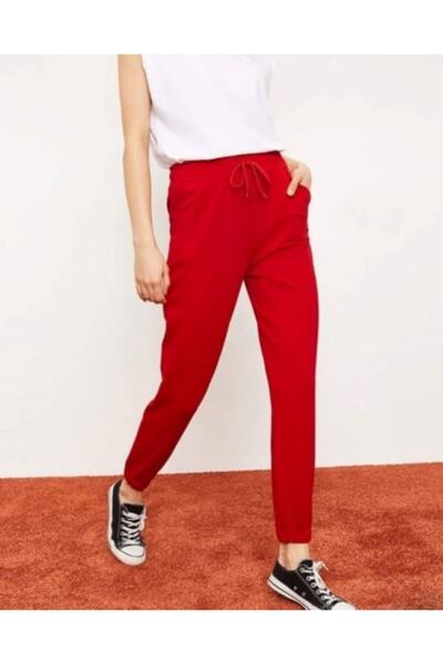 dükkan10butika Γυναικεία Φούτερ Red Jogger