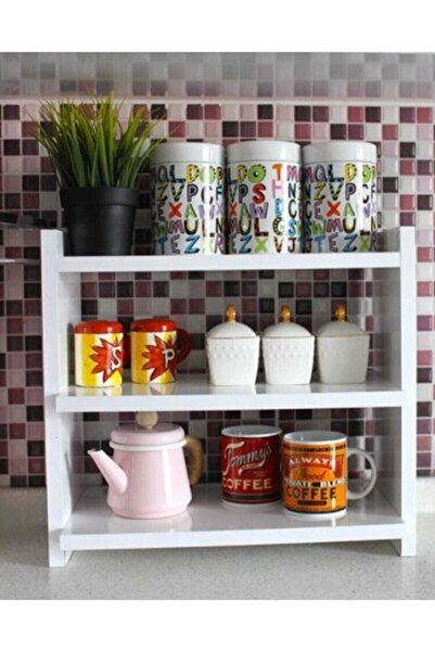 WOODANDSEA Tezgah Üstü Çok Amaçlı Raf Duvar Rafı