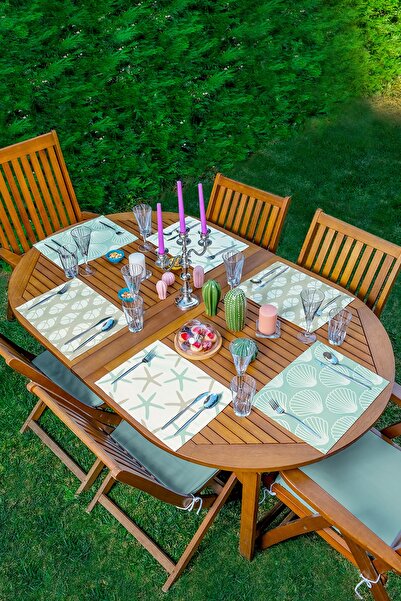 Realhomes Set de 6 bucăți Sea Concept, în culori pastelate