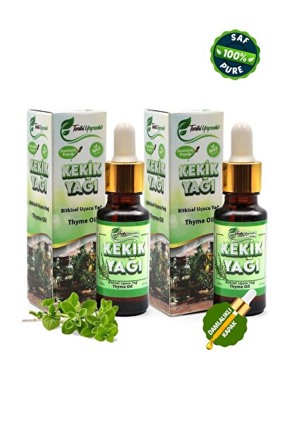 TARİHİ YAPRAKLI 2x20 مل زيت الزعتر العطري النقي 100%