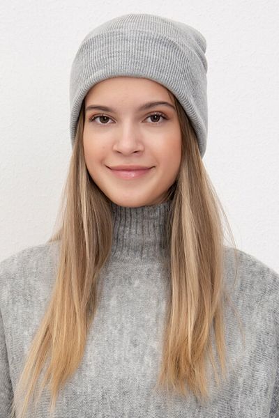 Mıçı Cameo Folded Gray Unisex Beret