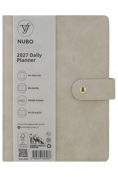 Victoria's Journals Agendă zilnică Nubo 2027 A5 (14x21cm) Copertă flexibilă I...