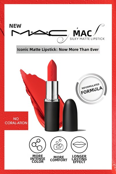 M.A.C M·A·Cximal Silky Matte Lipstick Lipstick That Provides Intense Color wi...