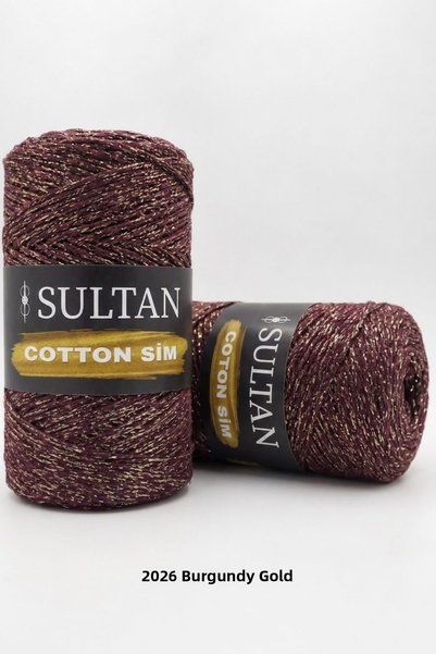 hobi dünyası evim 1 Piece Sultan Cotton Sim 260 Grams 100 Meters 2 mm Ip Cant...