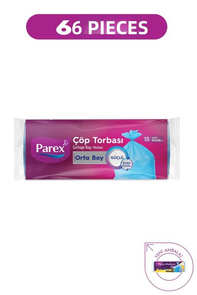 Parex Strong Garbage Bag Medium Size 6 Pkt