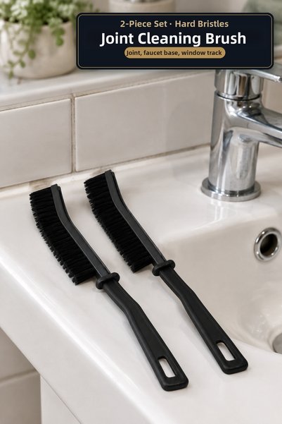 viracasa 2-Pack Multi-Purpose Crevice Cleaning Brush Hard-Bristled Joint Corn...
