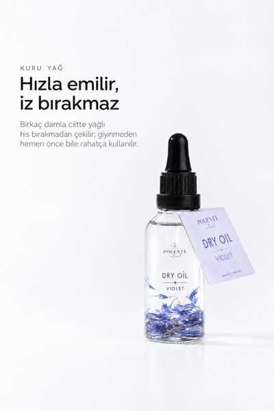 Polente Natural Violet Dry Oil - Çok Amaçlı Kuru Yağ (50 ml)