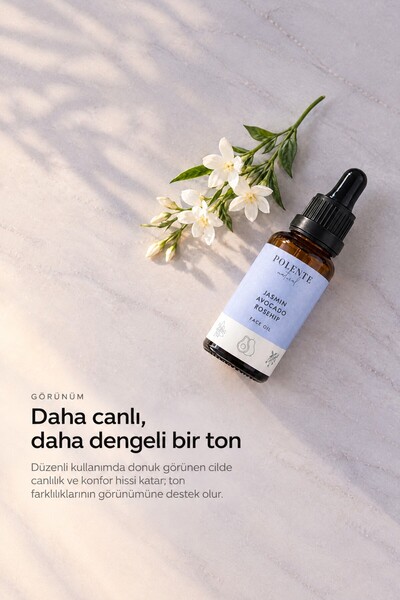 Polente Natural Yasemin & Kuşburnu Eşitleyici Yüz Yağı (30 ml)