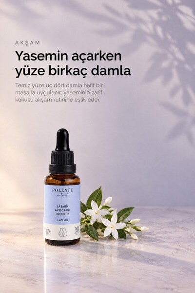 Polente Natural Yasemin & Kuşburnu Eşitleyici Yüz Yağı (30 ml)