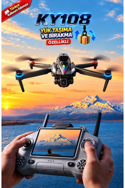 ROSE TEKNOLOJİ WİFİ FPV 4.3 İNÇ LCD EKRAN KUMANDA 50x ZOOM GİMBAL KAMERA 360 ...