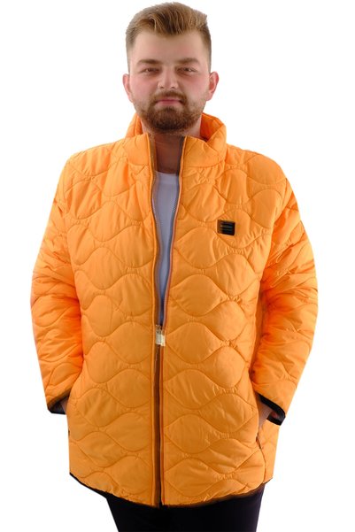 ModeXL Mode XL Palton matlasat pentru bărbați, cu guler înalt, mărime mare U2...
