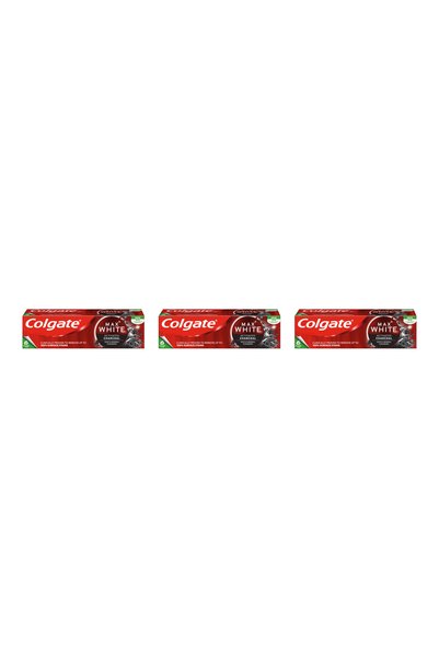 Colgate 3x PACK Max White Charcoal Toothpaste 75ml