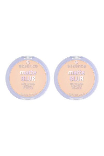 Essence Pachet 2x Pudră compactă matifiantă BLUR, 10, Essence, 12 g