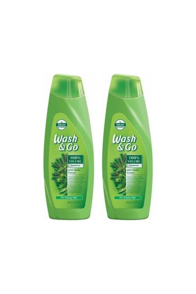 OEM Двоен пакет шампоан Wash&Go за мазна коса с билков екстракт, 180 мл