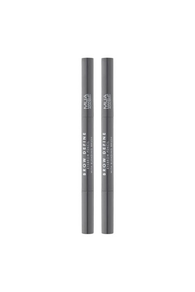 MUA Makeup Academy 2x PACK Eyebrow pencil and brush – Grey