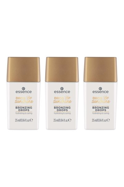 Essence Pachet de 3 Picături de Soare, Picături Bronzante, Esență, 25 ml