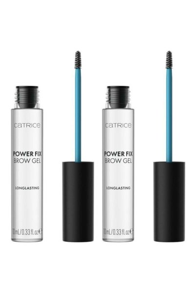 Catrice Двойна опаковка Прозрачен фиксиращ гел за вежди Power Fix Brow Gel 01...