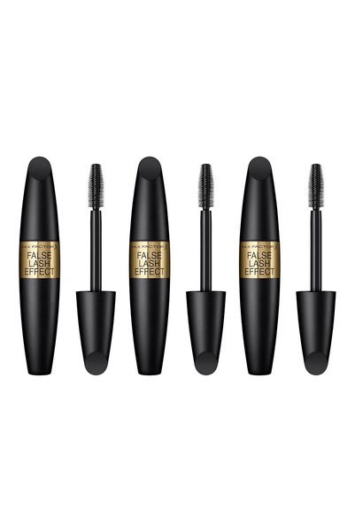 Max Factor Pachet de 3 Mascara cu efect de gene false, negru, 13.1ml