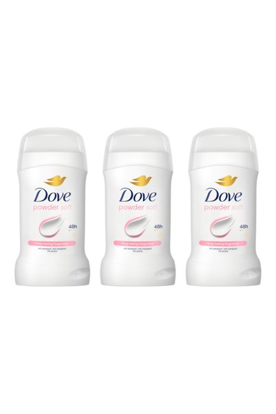 Dove 3x PACK Deodorant Stick Powder Soft, 50 g