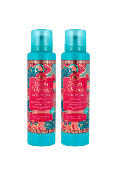 Tesori d'Oriente 2x PACK Ayurveda Deodorant Spray, 150 ml