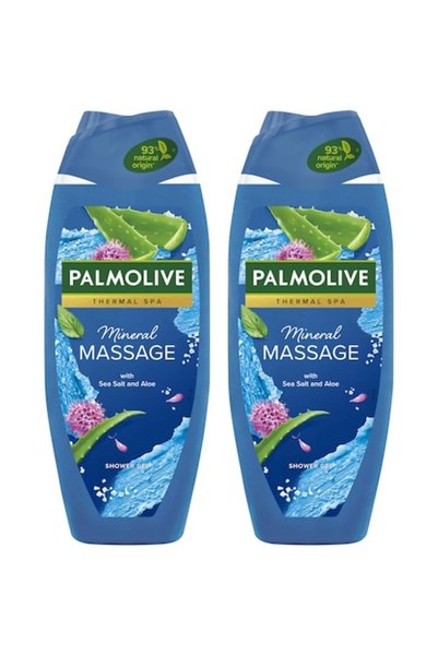 Palmolive Pachet de 2 geluri de duș minerale pentru masaj, 500 ml