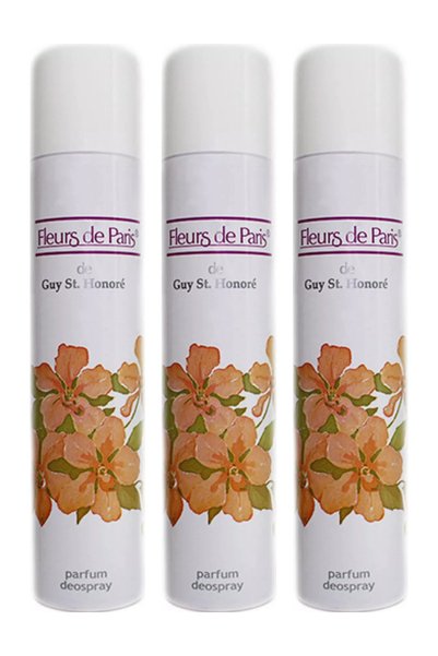 FLEURS D' ES 3х ПАКЕТ Fleurs de Paris Blanc Дезодорант за жени 200 мл