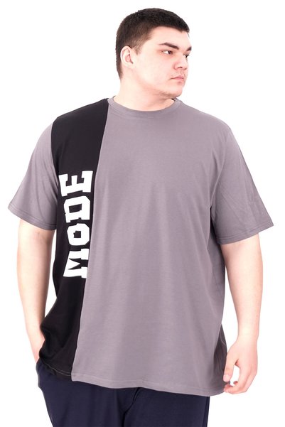 ModeXL Mode XL Large Size Men's T-Shirt Piece U25501 Smoked
