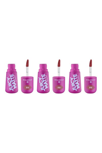 Essence 3x PACK Lip mousse JUICY MATTE - 02 Featherlight Pink, Essence, 2.7 ml