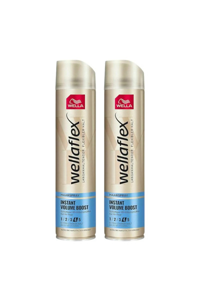 Wella 2x Συσκευασία Fixativ Wellaflex Άμεσος Όγκος 4/5, 250 ml