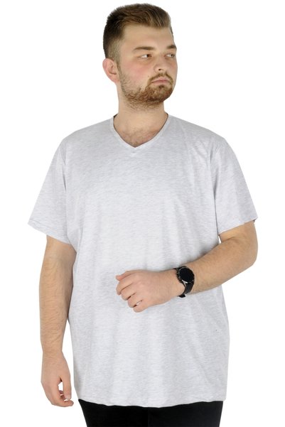 ModeXL Μπλουζάκι Mode XL Μεγάλου Μεγέθους με λαιμόκοψη V 20032 Grimelange