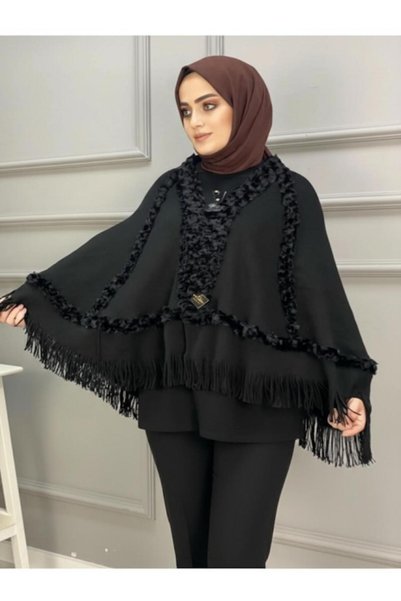 ARMİZA Poncho de iarnă pentru femei (MĂ PĂSTREAZE FOARTE MOALE ȘI CALDE ȘI POTRIVIT PENTRU VÂRSE)