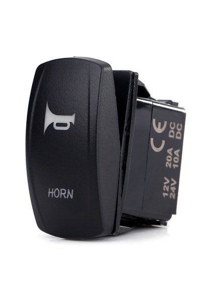 Choice black 12V-24V 3 Pin Horn On Off Rocker Toggle Switch for Car Caravan R...
